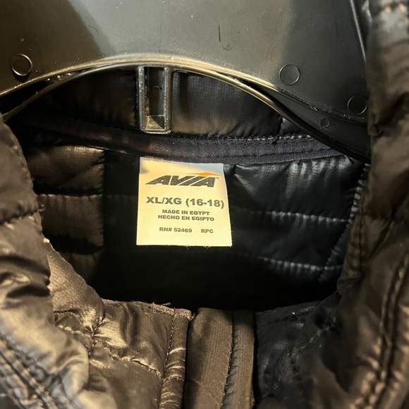 Avia Black Quilted Puffer Jacket -XL - Picture 2 of 8